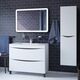 Купить Тумба с умывальником, напольная, 100 см, белая, Cloud, IDDIS, CLO10WFi95K (clo10wfi95k) по цене 45240 руб., в Санкт-Петебруге в интернет магазине 100-Систем, а также дургие товары IDDIS из раздела Тумбы с умывальником и Мебель для ванной комнаты