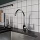 Купить Смеситель для кухни, глянцевый хром, Poli, Milardo, POLSBJ0M05 (polsbj0m05) по цене 3390 руб., в Санкт-Петебруге в интернет магазине 100-Систем, а также дургие товары MILARDO из раздела Рычажные смесители и Смесители для кухни