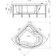 Купить Акриловая ванна Альтея 125х125, фронтальная панель, каркас (2-78-0-0-1-219) по цене 42305 руб., в Санкт-Петебруге в интернет магазине 100-Систем, а также дургие товары RADOMIR из раздела Акриловые ванны и Ванны