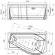 Купить Акриловая ванна Миранда 168х95 (правосторонняя), фронтальная панель, каркас (2-78-0-2-1-209) по цене 44970 руб., в Санкт-Петебруге в интернет магазине 100-Систем, а также дургие товары RADOMIR из раздела Акриловые ванны и Ванны