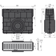 Купить ALCA PLAST Пескоуловитель для дренажного каналаAVZ101-R121 с щелевой асимметричной надставкой из оцинкованной с (avz101r-r121r) по цене 37835.56 руб., в Санкт-Петебруге в интернет магазине 100-Систем, а также дургие товары AlcaPlast из раздела Комплектующие и Душевые лотки и душевые трапы
