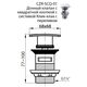 Купить Донный клапан для раковины Cezares CZR-SCQ-01, хром (czr-scq-01) по цене 4240 руб., в Санкт-Петебруге в интернет магазине 100-Систем, а также дургие товары CEZARES из раздела Выпуски, донные клапаны и Сифоны
