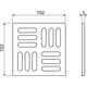 Купить ALCA PLAST Решетка 102×102 мм нержавеющая сталь AISI 316L, арт. MPV008 (mpv008) по цене 2161.11 руб., в Санкт-Петебруге в интернет магазине 100-Систем, а также дургие товары AlcaPlast из раздела Решетки для лотков и Душевые лотки и душевые трапы