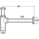 Купить Дизайн сифон для раковины 1 1/4" Ideal Standard E0079AA (e0079aa) по цене 12074.14 руб., в Санкт-Петебруге в интернет магазине 100-Систем, а также дургие товары IDEAL STANDARD из раздела Сифон и Сифоны для раковин