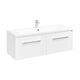 Купить Тумба 2 ящика с раковиной Айрис 120 белая AQUATON Мадрид 1A1703K2MA010 (1a1703k2ma010) по цене 49934 руб., в Санкт-Петебруге в интернет магазине 100-Систем, а также дургие товары AQUATON из раздела Тумбы под раковину и Мебель для ванной комнаты