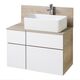 Купить Тумба с раковиной MILA 35x50 дуб/белый AQUATON Мишель 1A2445K3MIDU0 (1a2445k3midu0) по цене 32723 руб., в Санкт-Петебруге в интернет магазине 100-Систем, а также дургие товары AQUATON из раздела Тумбы с умывальником и Мебель для ванной комнаты