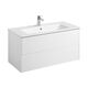 Купить Тумба под раковину белая 100см AQUATON Сохо 1A258201AJ010 (1a258201aj010) по цене 23629.75 руб., в Санкт-Петебруге в интернет магазине 100-Систем, а также дургие товары AQUATON из раздела Тумбы под раковину и Мебель для ванной комнаты