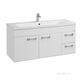 Купить Тумба с раковиной Айрис 120 белая AQUATON Диор 1A1106K2DR010 (1a1106k2dr010) по цене 40664 руб., в Санкт-Петебруге в интернет магазине 100-Систем, а также дургие товары AQUATON из раздела Тумбы с умывальником и Мебель для ванной комнаты