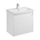 Купить Тумба с раковиной Акватон Сканди Doors, 1A2829K0SD010, 80 см, подвесная, цвет белый глянец/белый матовый (1a2829k0sd010) по цене 18541.53 руб., в Санкт-Петебруге в интернет магазине 100-Систем, а также дургие товары AQUATON из раздела Тумбы с умывальником и Мебель для ванной комнаты