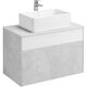 Купить Тумба с раковиной MILA 35х50 слэйт/белая 80см AQUATON Марбл 1A2762K1MH4C0 (1a2762k1mh4c0) по цене 26218.59 руб., в Санкт-Петебруге в интернет магазине 100-Систем, а также дургие товары AQUATON из раздела Тумбы с умывальником и Мебель для ванной комнаты