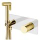 Купить Смеситель гигиенический STICK WHITE DIAMOND GOLD (127-wg) по цене 32720 руб., в Санкт-Петебруге в интернет магазине 100-Систем, а также дургие товары BOHEME из раздела Гигиенический душ со смесителем и Гигиенический душ