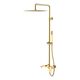 Купить Стойка для душа Qubic Shinny Gold (478-g) по цене 59293 руб., в Санкт-Петебруге в интернет магазине 100-Систем, а также дургие товары BOHEME из раздела Душевые стойки и Душевые стойки, системы, панели, гарнитуры