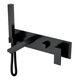Купить Смеситель для ванны встроенный Qubic Matt Black (474-2-b) по цене 38398 руб., в Санкт-Петебруге в интернет магазине 100-Систем, а также дургие товары BOHEME из раздела Встраиваемые настенные смесители для ванны и душа и Смесители для ванны и душа