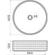 Купить Раковина для ванной Akira-WH Natceramic/белый (4972072) по цене 128588 руб., в Санкт-Петебруге в интернет магазине 100-Систем, а также дургие товары Omoikiri из раздела Накладные раковины и Раковины и пьедесталы