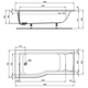 Купить Асимметричная ванна 170х80 см Ideal Standard CONNECT AIR E113401 (e113401) по цене 65937.65 руб., в Санкт-Петебруге в интернет магазине 100-Систем, а также дургие товары IDEAL STANDARD из раздела Акриловые ванны и Ванны