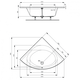 Купить Угловая встраиваемая акриловая ванна 150X150 см Ideal Standard TONIC II K746801 (k746801) по цене 99396.02 руб., в Санкт-Петебруге в интернет магазине 100-Систем, а также дургие товары IDEAL STANDARD из раздела Акриловые ванны и Ванны