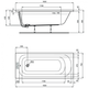 Купить Прямоугольная ванна 160х70 см Ideal Standard SIMPLICITY W004301 (w004301) по цене 33647.07 руб., в Санкт-Петебруге в интернет магазине 100-Систем, а также дургие товары IDEAL STANDARD из раздела Акриловые ванны и Ванны