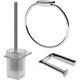 Купить AK50T0803W Inspire V2.0 набор аксессуаров для зоны туалета (ak50t0803w) по цене 19590 руб., в Санкт-Петебруге в интернет магазине 100-Систем, а также дургие товары AM.PM из раздела Комбинированные стойки держатели и Аксессуары для ванной комнаты