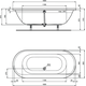 Купить Встраиваемая акриловая овальная ванна 180х80 см Ideal Standard CONNECT AIR E106801 (e106801) по цене 66946.94 руб., в Санкт-Петебруге в интернет магазине 100-Систем, а также дургие товары IDEAL STANDARD из раздела Акриловые ванны и Ванны
