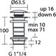 Купить Нажимной донный клапан для раковины Ideal Standard E1483XG (e1483xg) по цене 15232.13 руб., в Санкт-Петебруге в интернет магазине 100-Систем, а также дургие товары IDEAL STANDARD из раздела Выпуски, донные клапаны и Сифоны