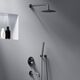 Купить 936510300 Scandinavian Pure встраиваемая душевая система с ванно-душевым смесителем и изливом, чёрн (936510300) по цене 38490 руб., в Санкт-Петебруге в интернет магазине 100-Систем, а также дургие товары DAMIXA из раздела Душевые комплекты встраиваемого монтажа и Душевые комплекты встраиваемого монтажа