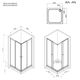 Купить W87G-403-8080-BT Sunny душ огражд квадратн, раздвижн двери 80x80 черный,стекло прозрачн (w87g-403-8080-bt) по цене 26490 руб., в Санкт-Петебруге в интернет магазине 100-Систем, а также дургие товары AM.PM из раздела Душевые ограждения и Душевые кабины и ограждения