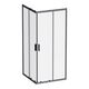 Купить W90G-403-9090BT Gem душевое огражд квадратн.,раздвиж.двери 90x90 черный мат.,стекло прозрачн (w90g-403-9090bt) по цене 34990 руб., в Санкт-Петебруге в интернет магазине 100-Систем, а также дургие товары AM.PM из раздела Душевые ограждения и Душевые кабины и ограждения