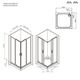 Купить W90G-403-9090BT Gem душевое огражд квадратн.,раздвиж.двери 90x90 черный мат.,стекло прозрачн (w90g-403-9090bt) по цене 34990 руб., в Санкт-Петебруге в интернет магазине 100-Систем, а также дургие товары AM.PM из раздела Душевые ограждения и Душевые кабины и ограждения
