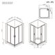 Купить W90G-403-100100-MT Gem душевое огражд квадратн.,раздвиж.двери 100x100 хром мат.,стекло прозрачн (w90g-403-100100-mt) по цене 36690 руб., в Санкт-Петебруге в интернет магазине 100-Систем, а также дургие товары AM.PM из раздела Душевые ограждения и Душевые кабины и ограждения