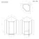 Купить W87G-405-9090-MT Sunny душ огражд 5-угольн, распашн дверь 90x90 серебро,стекло прозрачн (w87g-405-9090-mt) по цене 25890 руб., в Санкт-Петебруге в интернет магазине 100-Систем, а также дургие товары AM.PM из раздела Душевые ограждения и Душевые кабины и ограждения