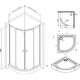 Купить W88E-205-090MT64 X-Joy Twin Slide,  Душевое ограждение c поддоном, 90x90, профиль мат хром (w88e-205-090mt64) по цене 52190 руб., в Санкт-Петебруге в интернет магазине 100-Систем, а также дургие товары AM.PM из раздела Душевые ограждения и Душевые кабины и ограждения
