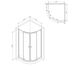 Купить W88G-205-090MT64 X-Joy Twin Slide,  Душевое ограждение без  поддона, 90x90, профиль мат хром (w88g-205-090mt64) по цене 17990 руб., в Санкт-Петебруге в интернет магазине 100-Систем, а также дургие товары AM.PM из раздела Душевые ограждения и Душевые кабины и ограждения