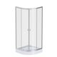 Купить W88E-205-080MT64 X-Joy Twin Slide,  Душевое ограждение c поддоном, 80x80, профиль мат хром (w88e-205-080mt64) по цене 50290 руб., в Санкт-Петебруге в интернет магазине 100-Систем, а также дургие товары AM.PM из раздела Душевые ограждения и Душевые кабины и ограждения