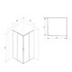 Купить W93G-403-090BT Душевое ограждение Gem S Square Slide 90x90 стекло прозрачное, профиль черный матовый (w93g-403-090bt) по цене 57990 руб., в Санкт-Петебруге в интернет магазине 100-Систем, а также дургие товары AM.PM из раздела Душевые ограждения и Душевые кабины и ограждения