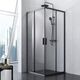 Купить W93G-403-090BT Душевое ограждение Gem S Square Slide 90x90 стекло прозрачное, профиль черный матовый (w93g-403-090bt) по цене 57990 руб., в Санкт-Петебруге в интернет магазине 100-Систем, а также дургие товары AM.PM из раздела Душевые ограждения и Душевые кабины и ограждения