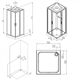 Купить W90C-403-090MT Gem Square кабина душевая 90x90, профиль матовый хром, стекло прозрачное (w90c-403-090mt) по цене 110990 руб., в Санкт-Петебруге в интернет магазине 100-Систем, а также дургие товары AM.PM из раздела Душевые кабины и Душевые кабины и ограждения