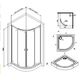 Купить W88E-205-090BT64 X-Joy Twin Slide,  Душевое ограждение c поддоном, 90x90, профиль черный (w88e-205-090bt64) по цене 52190 руб., в Санкт-Петебруге в интернет магазине 100-Систем, а также дургие товары AM.PM из раздела Душевые ограждения и Душевые кабины и ограждения