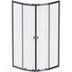 Купить W88G-205-090BT64 X-Joy Twin Slide,  Душевое ограждение без  поддона, 90x90, профиль черный (w88g-205-090bt64) по цене 27990 руб., в Санкт-Петебруге в интернет магазине 100-Систем, а также дургие товары AM.PM из раздела Душевые ограждения и Душевые кабины и ограждения