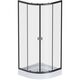 Купить W88G-205-080BT64 X-Joy Twin Slide,  Душевое ограждение без  поддона, 80x80, профиль черный (w88g-205-080bt64) по цене 26990 руб., в Санкт-Петебруге в интернет магазине 100-Систем, а также дургие товары AM.PM из раздела Душевые ограждения и Душевые кабины и ограждения