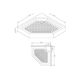 Купить DX35WT-405-090MT Поддон 5-corner 90х90, с сифоном (dx35wt-405-090mt) по цене 20290 руб., в Санкт-Петебруге в интернет магазине 100-Систем, а также дургие товары DAMIXA из раздела Нестандартные и Душевые поддоны