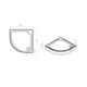 Купить W88T-205-090W64 X-Joy Twin Slide,   поддон душевой, 90x90 (w88t-205-090w64) по цене 11190 руб., в Санкт-Петебруге в интернет магазине 100-Систем, а также дургие товары AM.PM из раздела Сегмент (четверть круга) и Душевые поддоны