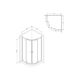 Купить W88G-205-080MT64 X-Joy Twin Slide,  Душевое ограждение без  поддона, 80x80, профиль мат хром (w88g-205-080mt64) по цене 26990 руб., в Санкт-Петебруге в интернет магазине 100-Систем, а также дургие товары AM.PM из раздела Душевые ограждения и Душевые кабины и ограждения