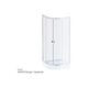 Купить W88G-205-080MT64 X-Joy Twin Slide,  Душевое ограждение без  поддона, 80x80, профиль мат хром (w88g-205-080mt64) по цене 26990 руб., в Санкт-Петебруге в интернет магазине 100-Систем, а также дургие товары AM.PM из раздела Душевые ограждения и Душевые кабины и ограждения