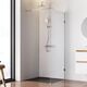 Купить W94WI-80-F1-MTE Душевая перегородка X-Joy 80x195, стекло прозр. 6 мм + покрытие, фурнитура мат хром (w94wi-80-f1-mte) по цене 13490 руб., в Санкт-Петебруге в интернет магазине 100-Систем, а также дургие товары AM.PM из раздела Душевые перегородки и Душевые двери, перегородки