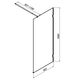 Купить W94WI-80-F1-MTE Душевая перегородка X-Joy 80x195, стекло прозр. 6 мм + покрытие, фурнитура мат хром (w94wi-80-f1-mte) по цене 13490 руб., в Санкт-Петебруге в интернет магазине 100-Систем, а также дургие товары AM.PM из раздела Душевые перегородки и Душевые двери, перегородки