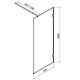 Купить W94WI-90-F1-MTE Душевая перегородка X-Joy 90x195, стекло прозр. 6 мм + покрытие, фурнитура мат хром (w94wi-90-f1-mte) по цене 13990 руб., в Санкт-Петебруге в интернет магазине 100-Систем, а также дургие товары AM.PM из раздела Душевые перегородки и Душевые двери, перегородки