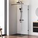 Купить W94WI-90-F1-BTE Душевая перегородка X-Joy 90x195, стекло прозр. 6 мм + покрытие, фурнитура черный (w94wi-90-f1-bte) по цене 13990 руб., в Санкт-Петебруге в интернет магазине 100-Систем, а также дургие товары AM.PM из раздела Душевые перегородки и Душевые двери, перегородки