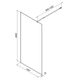 Купить W84WI-100-F1-BTE Душевая перегородка Func 100x200, стекло прозр. 8 мм + покрытие, профиль черный (w84wi-100-f1-bte) по цене 25890 руб., в Санкт-Петебруге в интернет магазине 100-Систем, а также дургие товары AM.PM из раздела Душевые перегородки и Душевые двери, перегородки