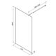 Купить W84WI-110-F1-BTE Душевая перегородка Func 110x200, стекло прозр. 8 мм + покрытие, профиль черный (w84wi-110-f1-bte) по цене 26990 руб., в Санкт-Петебруге в интернет магазине 100-Систем, а также дургие товары AM.PM из раздела Душевые перегородки и Душевые двери, перегородки