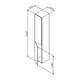 Купить M90CHL0306HF GEM, шкаф-колонна, подвесной, левый, 30 см, двери, push-to-open, цвет: орех (m90chl0306hf) по цене 22790 руб., в Санкт-Петебруге в интернет магазине 100-Систем, а также дургие товары AM.PM из раздела Пеналы и Пеналы, комоды, шкафы